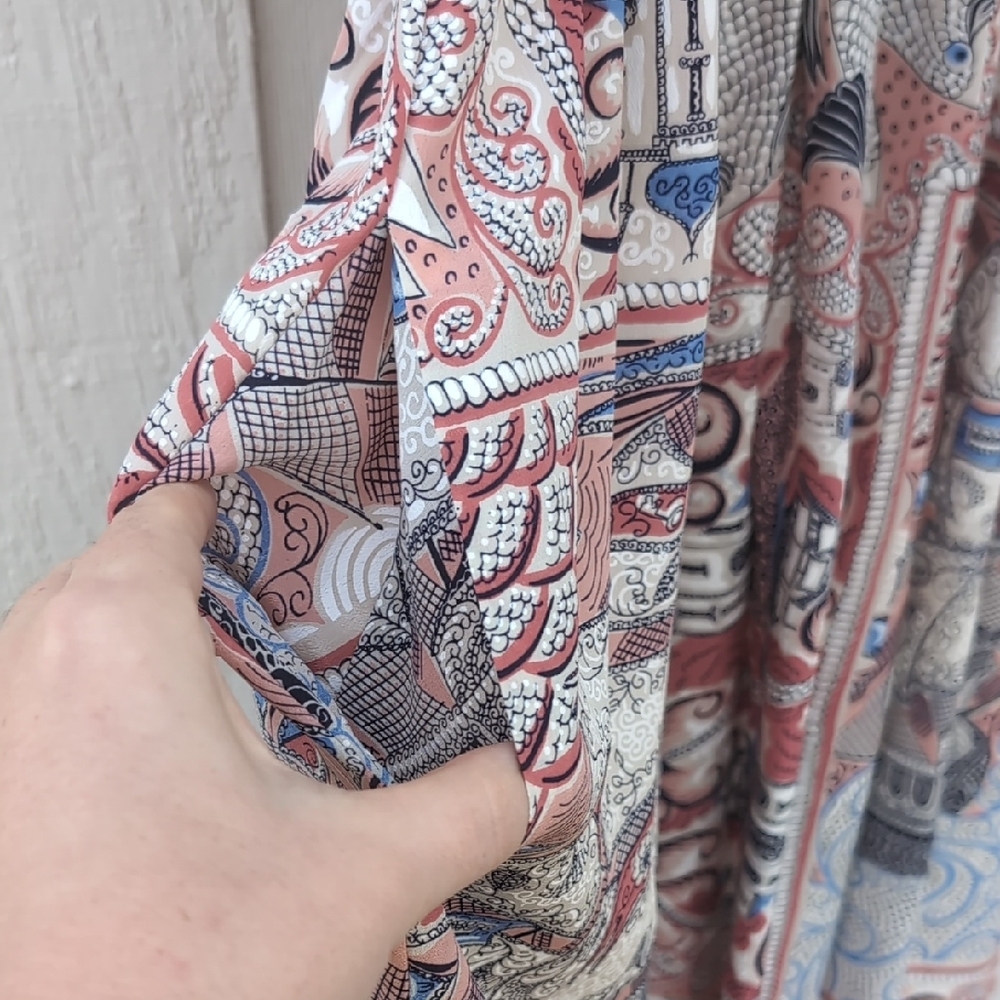 Anthropologie Floreat Castle Lake Dress Large Mini Nautical Sleeveless Rope Neck - Picture 5 of 17